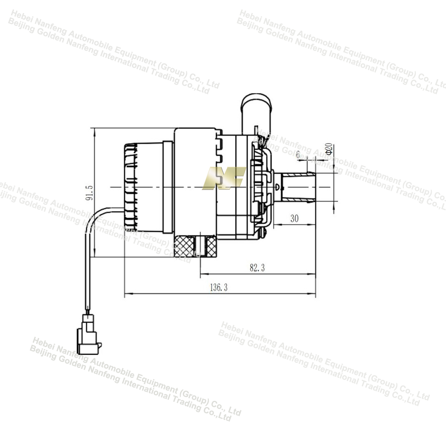 electric vehicle electric water pump