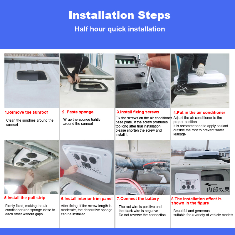 Truck air conditioner NFX700 instalation